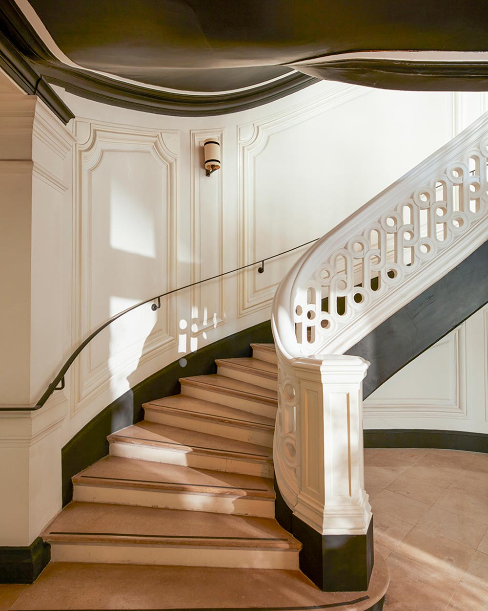 Stairs with sunlight