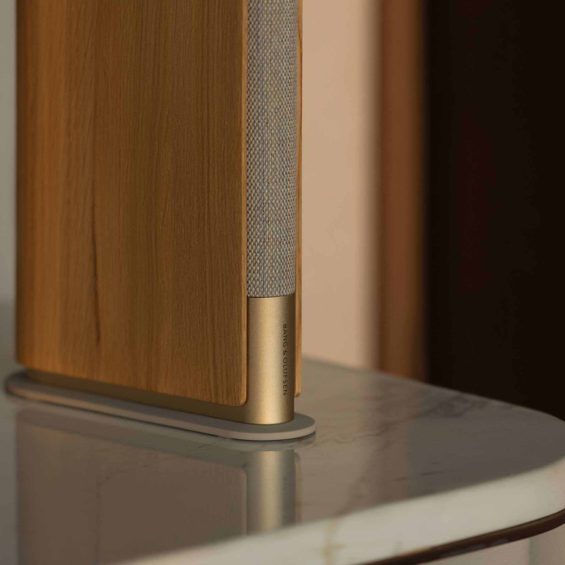 the details in the room with gold finishes