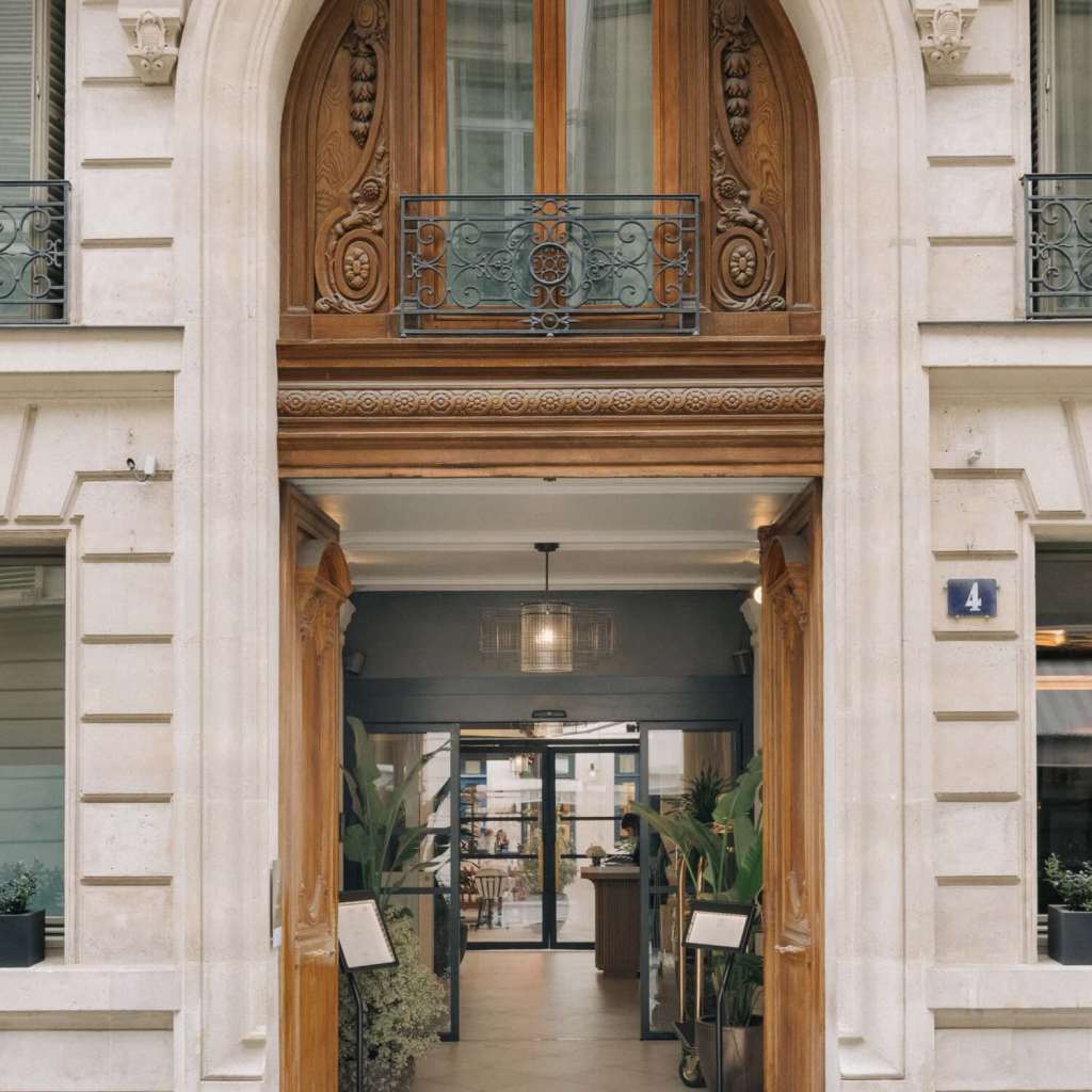 the facade of maison delano paris