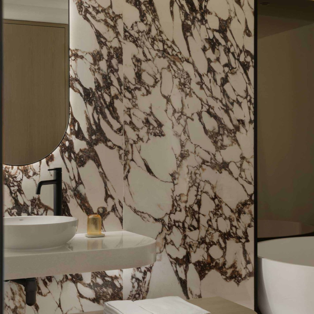 luxurious marble bathroom
