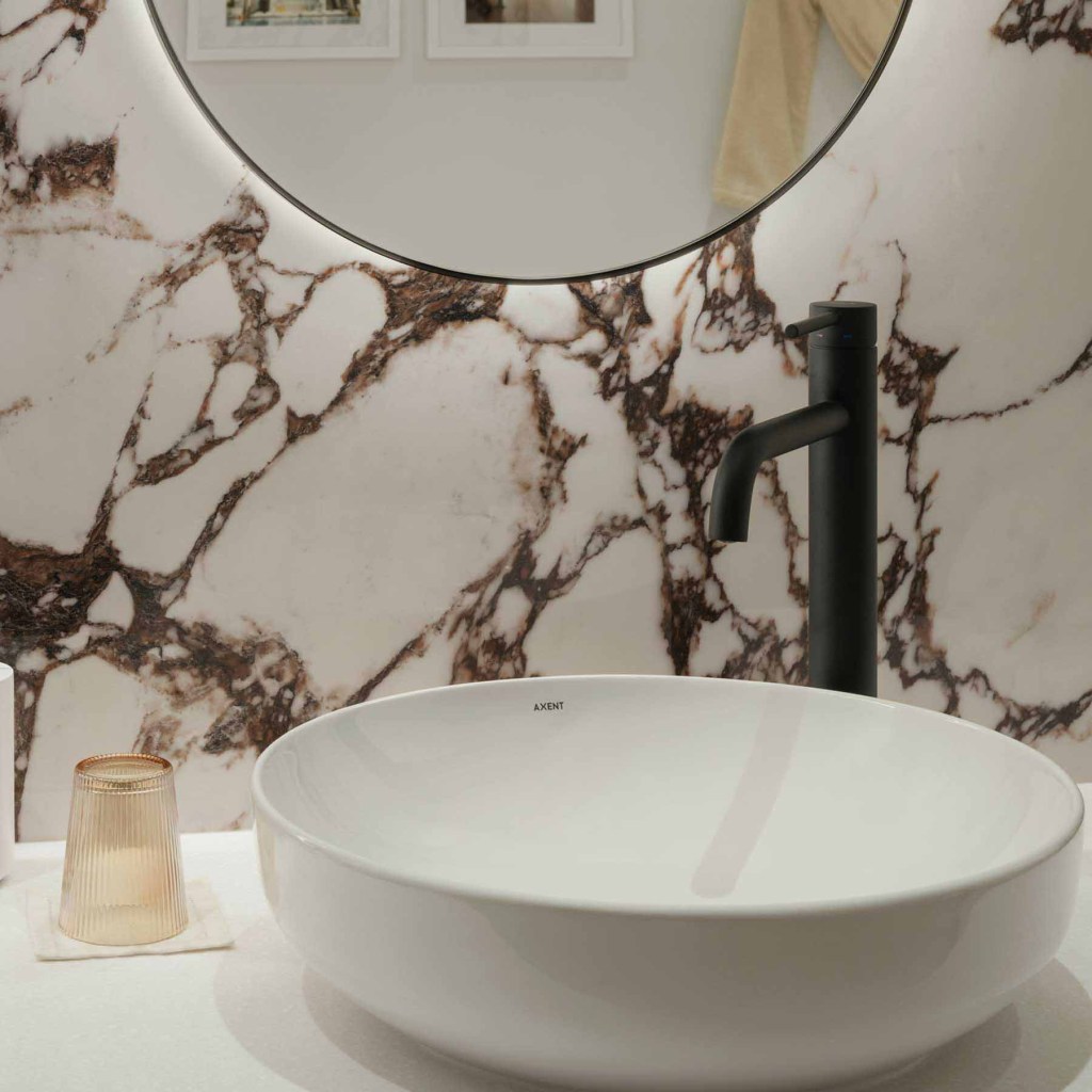 a large bowl shaped sink